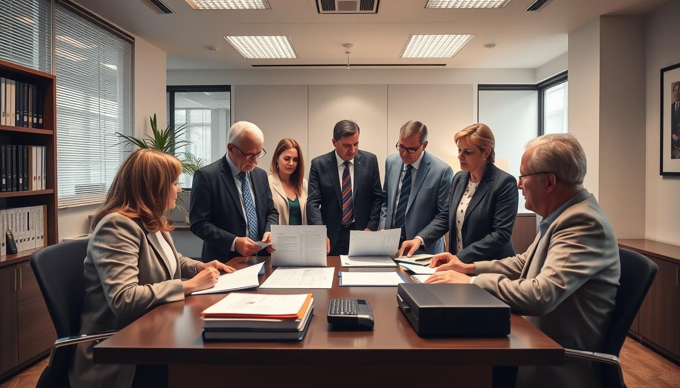 Family elder care planning discussion